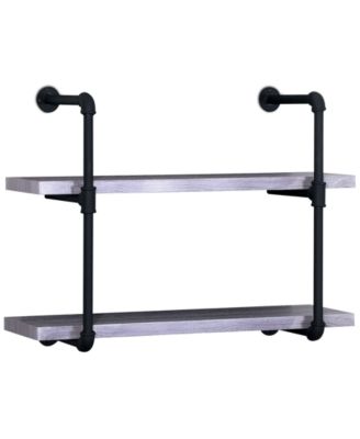 Noble House - Torin 2-Tier Wall Shelf
