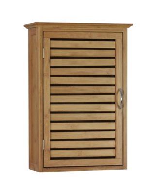 Gallerie Décor - Bamboo Natural Spa Wall Cabinet, Quick Ship