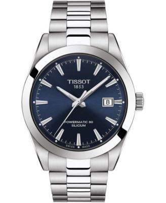 Tissot - Men's Swiss Automatic T-Classic Gentleman Powermatic 80 Silicium Stainless Steel Bracelet Watch 40mm
