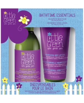 Little Green - Kids Bath Time Essentials Set of 2, 14 oz.