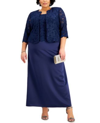 Alex Evenings - Plus Size Lace Dress & Jacket