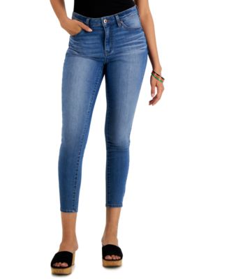 Celebrity Pink - Juniors' Ripped Skinny Ankle Jeans
