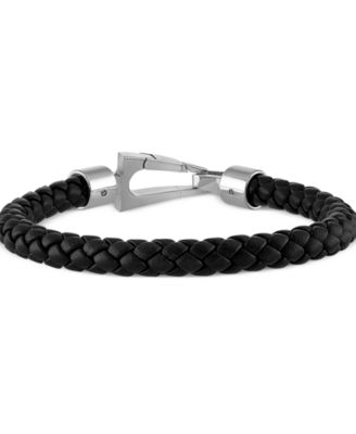 Bulova - Men's Marine Star Braided Leather Bracelet