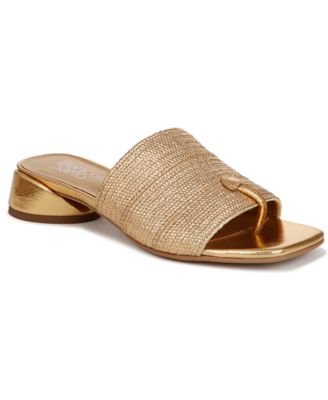Franco Sarto - Women's Loran Stacked Heel Slide Dress Sandals
