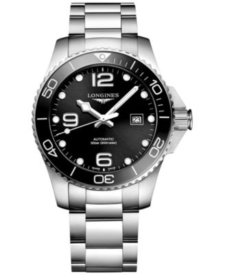 Longines - Men's Swiss Automatic HydroConquest Stainless Steel Bracelet Watch 43mm