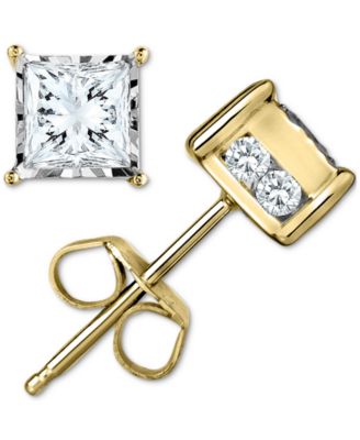 TruMiracle - Diamond Stud Earrings (1/2 ct. t.w.) in 14k White Gold
