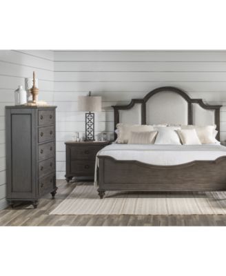 Furniture - Mandeville 3pc Bedroom Set (Upholstered California King Bed + Drawer Chest + 2-Drawer Nightstand)