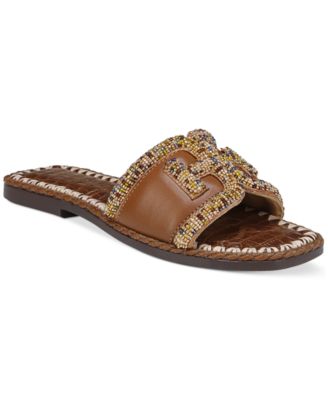 Sam Edelman - Women's Fitz Beaded Slide Flat Sandals