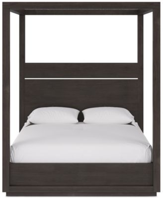 Furniture - Tivie 3 pc Bedroom Set (King Canopy Bed + Chest + Nightstand)