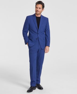 Perry Ellis - Men's Classic-Fit Solid Nested Suit