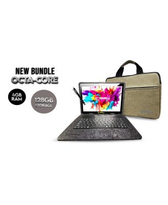 LINSAY - 10.1" New Tablet Quad Core 32GB Android 10 Bundle with Blue Leather Case