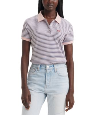 Levi's - Women's Crown-Logo Shirt-Sleeve Polo Shirt