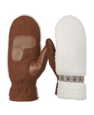 Isotoner - Women's Woodlands Faux Shearling Mittens
