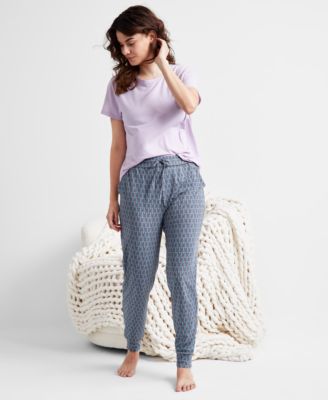 State of Day - Plus Size Printed Jogger Pajama Pants