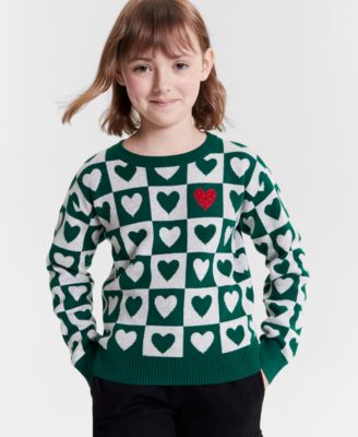 Epic Threads - Little & Big Girls Checkerboard Heart Sweater