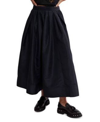 Free People - Women's Emilia Pleated A-Line Maxi Skirt