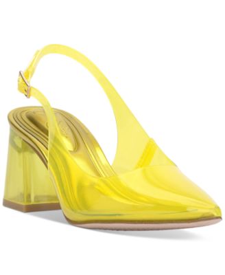 Jessica Simpson - Women's Syrina Vinyl Slingback Pumps