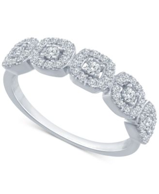 Macy's - Diamond Halo Cluster Ring (1/4 ct. t.w.)