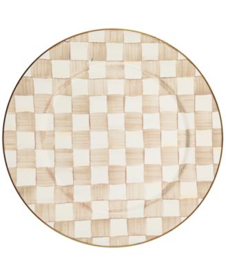 Mackenzie-Childs - Mocha Check Serving Platter