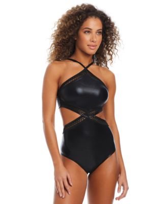 Bar III - Women's Midnight Boho One-Piece Swimsuit, Exclusively at Macy's