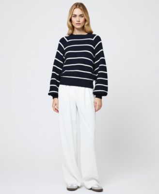 French Connection - Women's Lily Mozart Cotton Striped Sweater