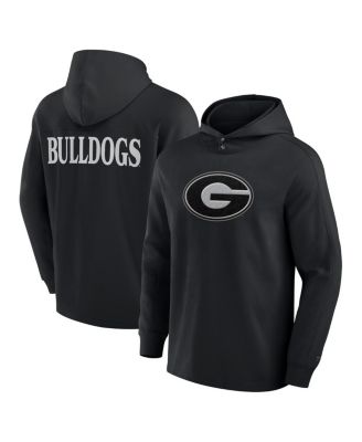 Fanatics - Men's Black Georgia Bulldogs Blaze Tri-Blend Pullover Hoodie