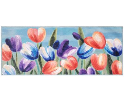 Liora Manne' - Impressions Tulips 1'11"x4'11" Runner Area Rug