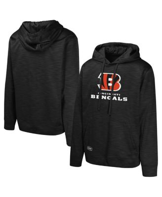 Outerstuff - Men's Black Cincinnati Bengals Streak Fleece Pullover Hoodie
