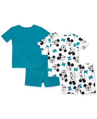 Mickey Mouse - Toddler Boys 4-Pc. Short-Sleeve Pajama Set