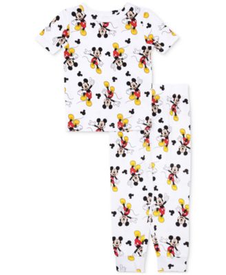 Mickey Mouse - Toddler Boys Short-Sleeve Top & Jogger Pant Pajamas, 2 Piece Set
