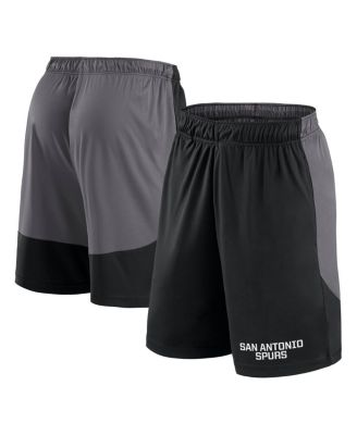 Logo Athletic - Men's Black/Gray San Antonio Spurs Launch Performance Shorts