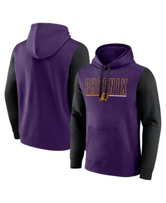 Logo Athletic - Men's Purple Phoenix Suns Outline Colorblock Pullover Hoodie