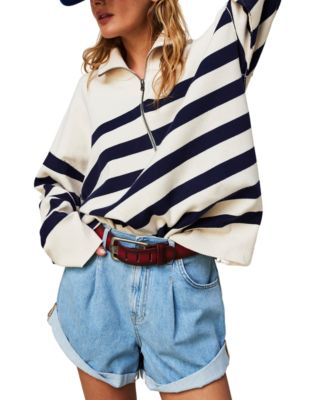 Free People - Women's Danni Cotton High-Rise Shorts