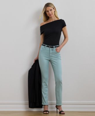 Lauren Ralph Lauren - Women's Coated High-Rise Straight Ankle Jeans