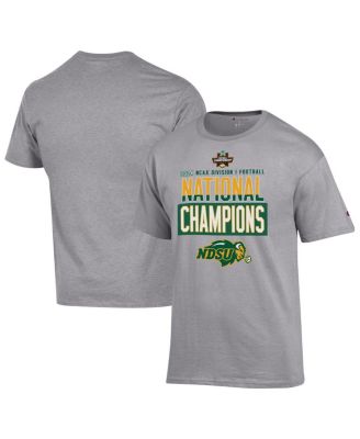 Champion - Men's  Gray NDSU Bison 2024 NCAA FCS Football National s Locker Room T-Shirt