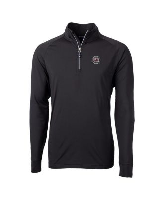 Cutter & Buck - Men's Black South Carolina Gamecocks Adapt Knit Quarter-Zip Pullover Jacket