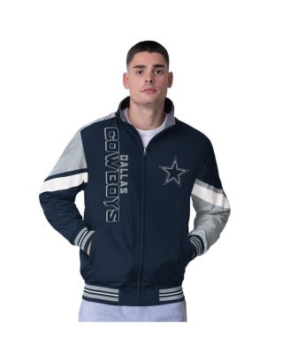 G-III Sports by Carl Banks - Men's  Navy Dallas Cowboys Strong Arm Reversible Full-Zip Jacket