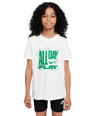 Nike - Big Kids Sportswear Printed Crewneck T-Shirt
