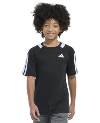 adidas - Big Boys Sereno 3-Stripe Mesh-Accent Soccer Shirt