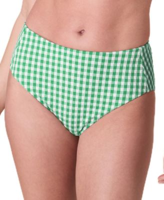 Andie - Women's High Rise Gingham Bikini Bottoms