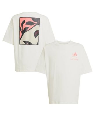adidas - Big Boys and Girls White Mercedes-AMG Petronas F1 Team 2025 Miami Grand Prix Pack T-Shirt
