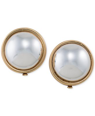 Lauren Ralph Lauren - Gold-Tone Sphere Clip-on Earrings