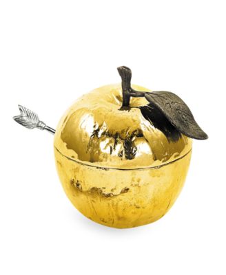 Michael Aram - Gold Plated Apple Honey Pot