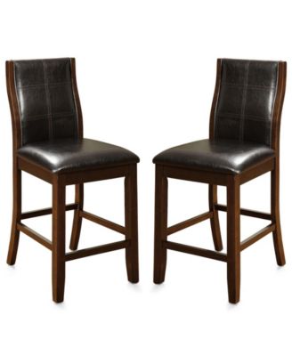 Furniture of America - Egnew Pub Chair (Set Of 2), Quick Ship