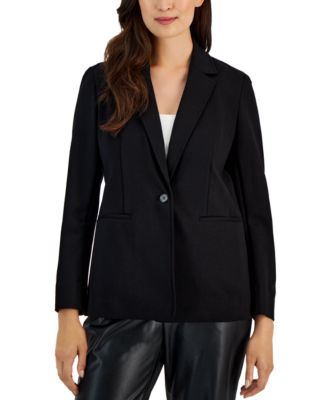 Anne Klein - Petite Notched Collar One-Button Blazer