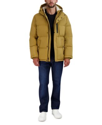 Cole Haan - Men's Puffer Coat With Fleece-Lined Hood