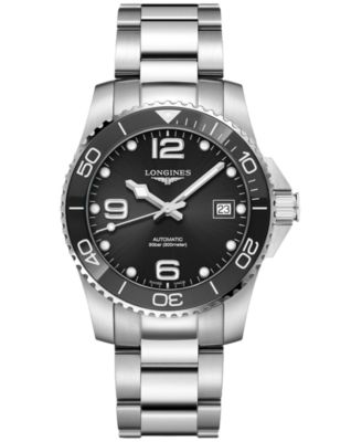 Longines - Unisex Swiss Automatic HydroConquest Stainless Steel Bracelet Watch 39mm