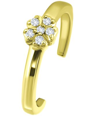 Giani Bernini - Cubic Zirconia Flower Toe Ring