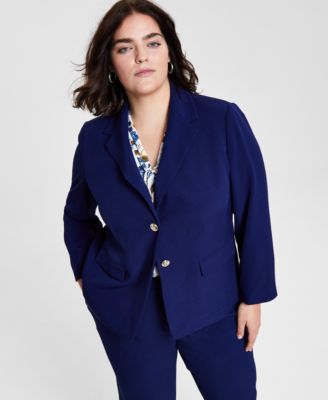 Kasper - Plus Size Two-Button Blazer