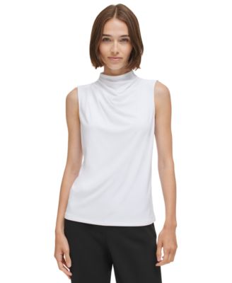 Calvin Klein - Women's Mock-Neck Sleeveless Top